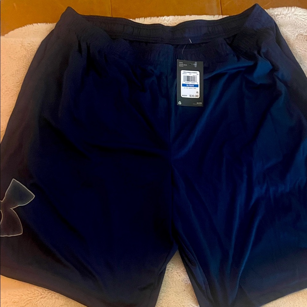 Under Armour Men's Dark Blue Athletic Shorts